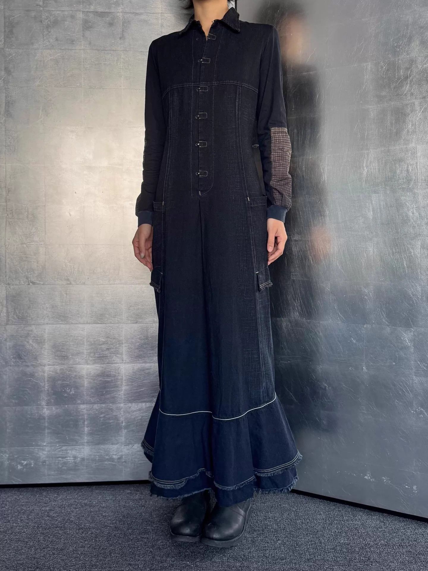 Marithe + Francois Girbaud MFG Vintage Denim Dress Size40 Size S / US 4 / IT 40 - 4 Thumbnail