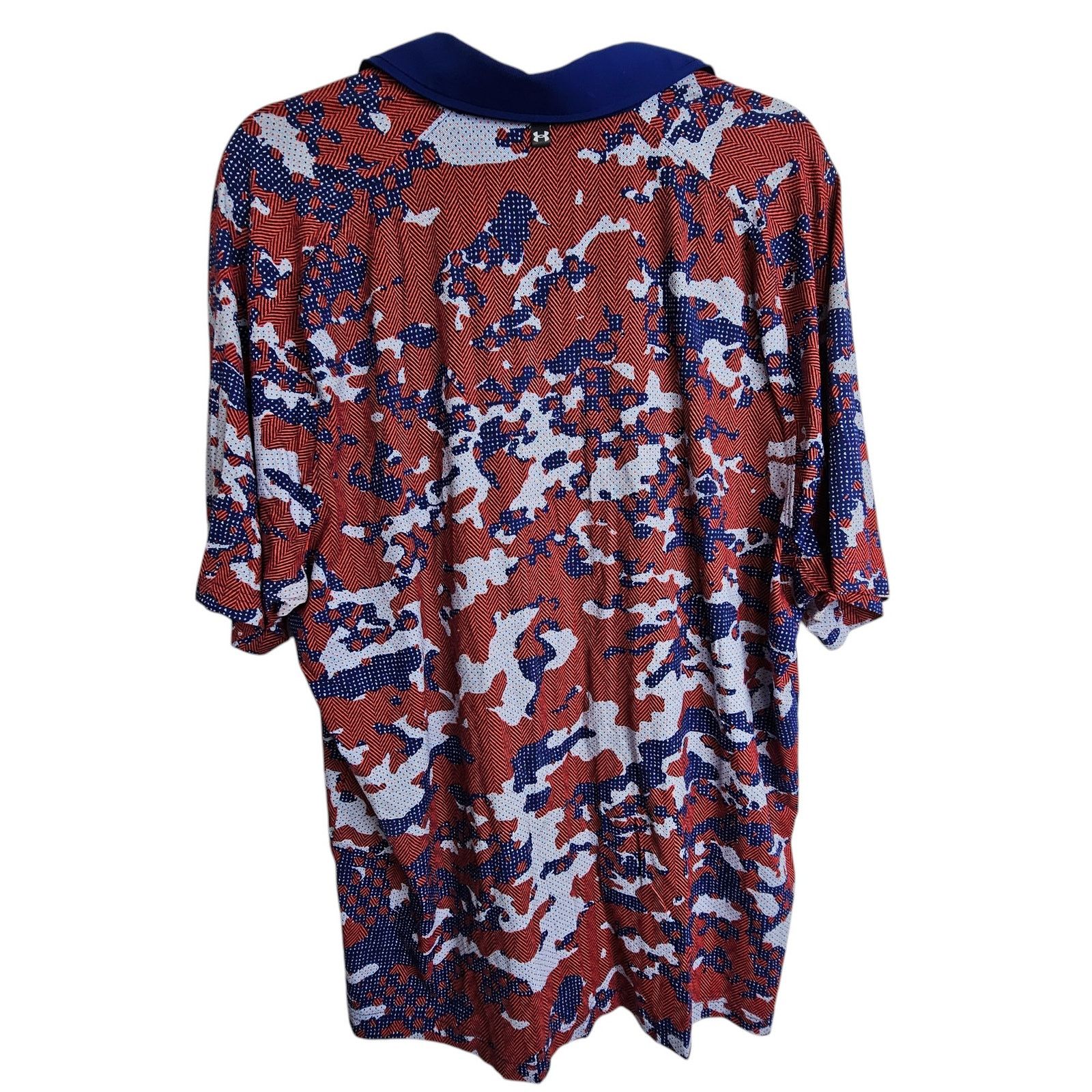 Under Armour Under Armour Mens Iso Chill Camo Print Golf Polo Shirt Sz L Size US L / EU 52-54 / 3 - 8 Thumbnail