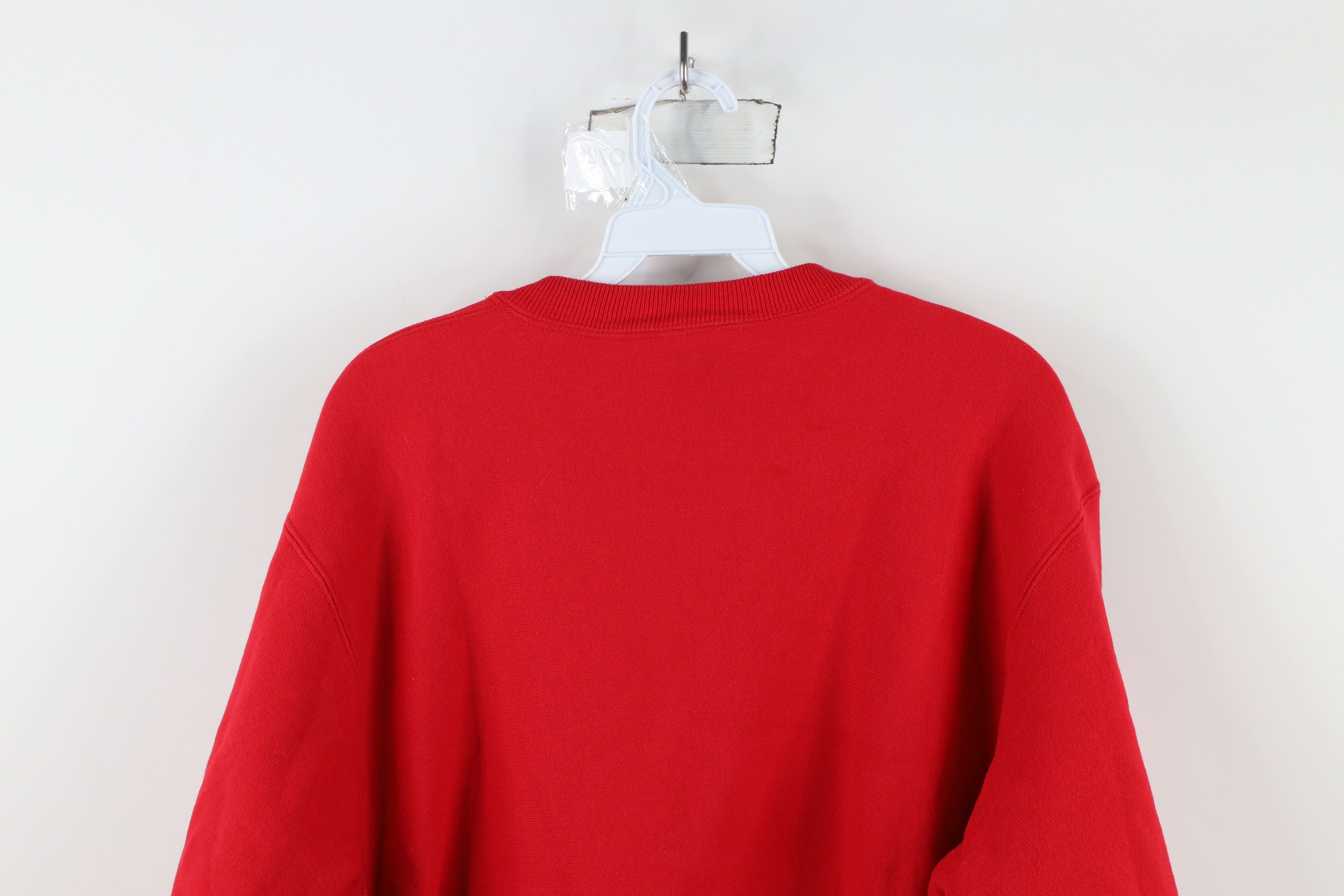 Vintage Vintage 90s Streetwear Heavyweight Cross Weave Sweatshirt Size US L / EU 52-54 / 3 - 12 Thumbnail