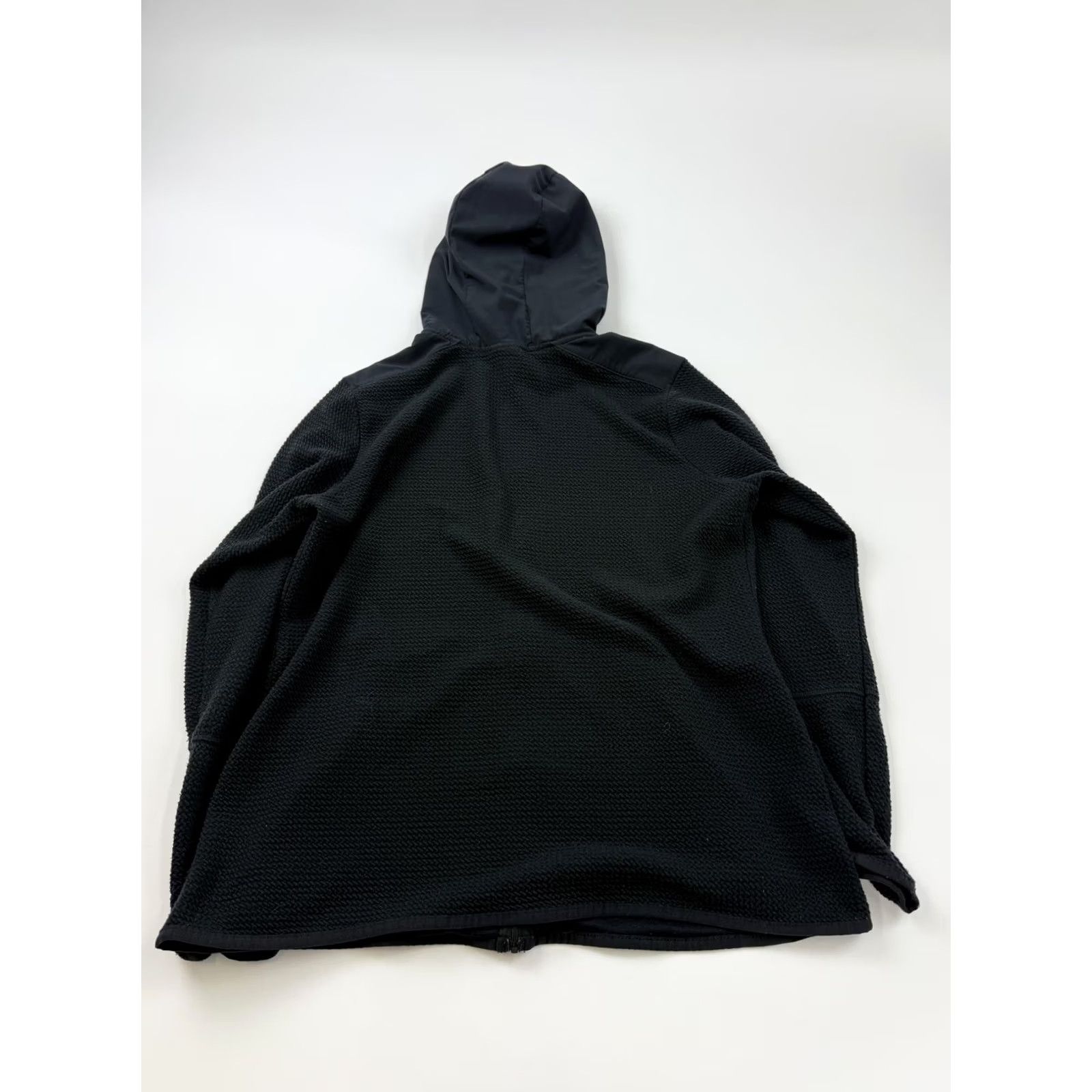 Vintage Columbia Jacket Womens XL Black Textured Fleece Hooded Full Zip Pockets Stretch Size XL / US 12-14 / IT 48-50 - 7 Thumbnail