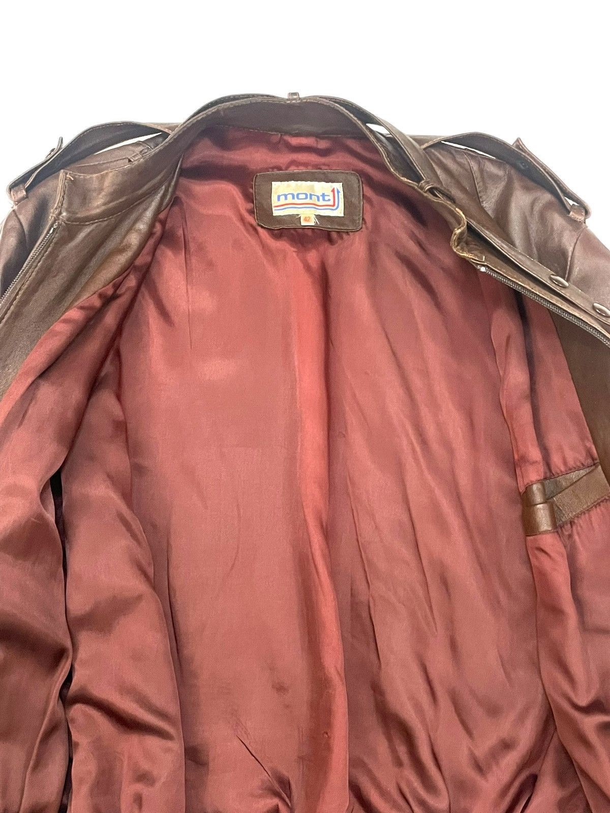 Vintage Vintage Mont Brown Bomber Jacket Size US S / EU 44-46 / 1 - 9 Thumbnail