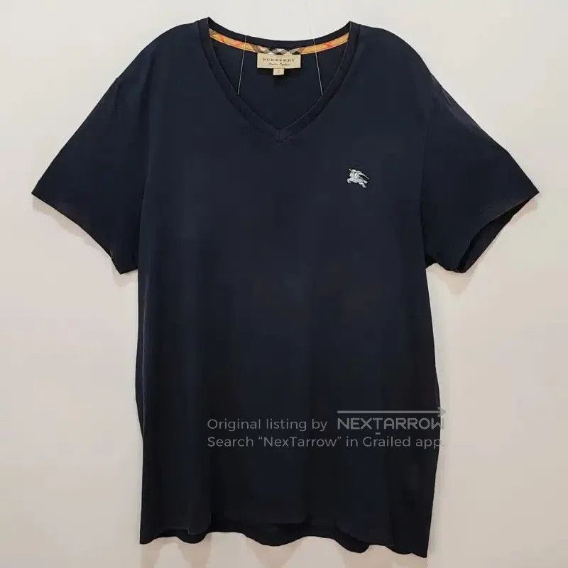 Burberry Burberry Navy Cotton Men's T-Shirt. Size US XL / EU 56 / 4 - 1 Thumbnail