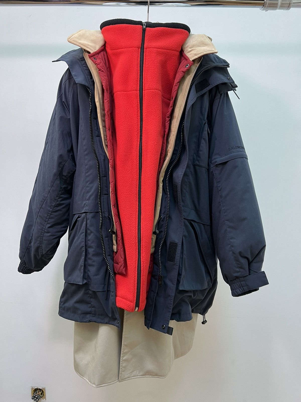 Balenciaga Balenciaga AW18 7 Layer Parka Jacket Size US L / EU 52-54 / 3 - 6 Thumbnail