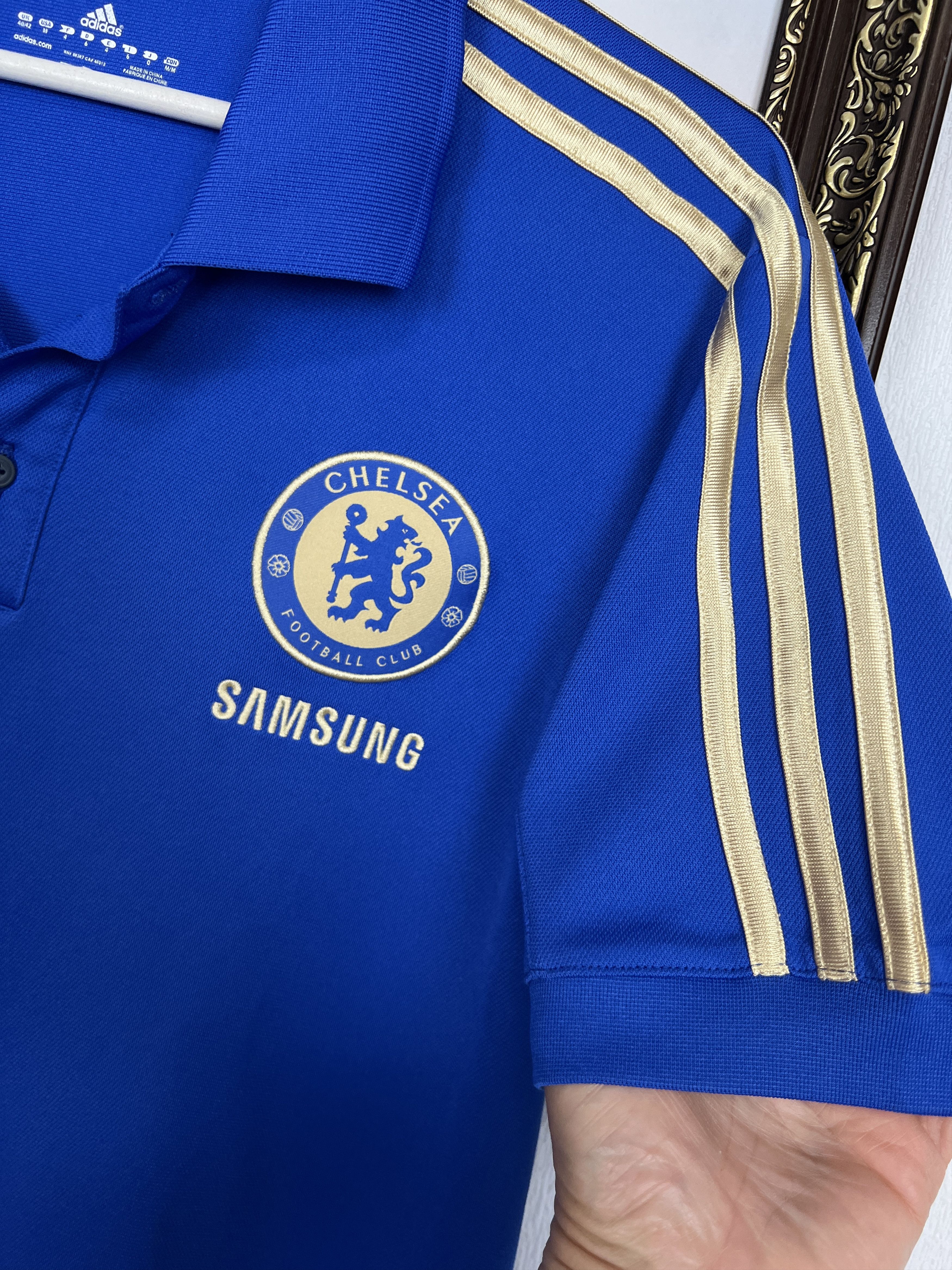 Adidas Vintage Chelsea Football Train Shirt Soccer Polo Tee Hype Size US M / EU 48-50 / 2 - 3 Thumbnail