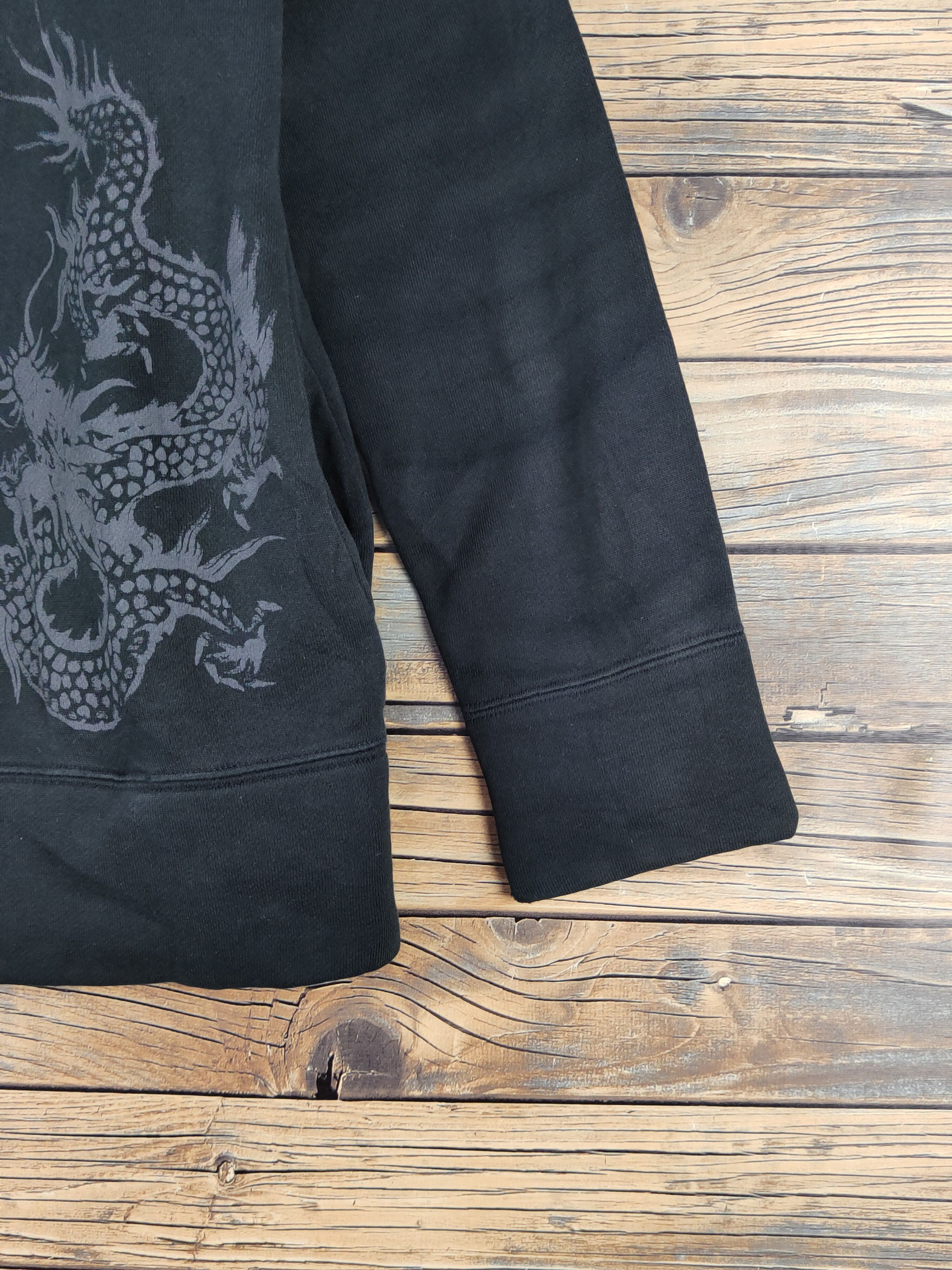 Japanese Brand Umi Black Dragon japan Hoodie Sweaters #W1371 Size US S / EU 44-46 / 1 - 7 Thumbnail