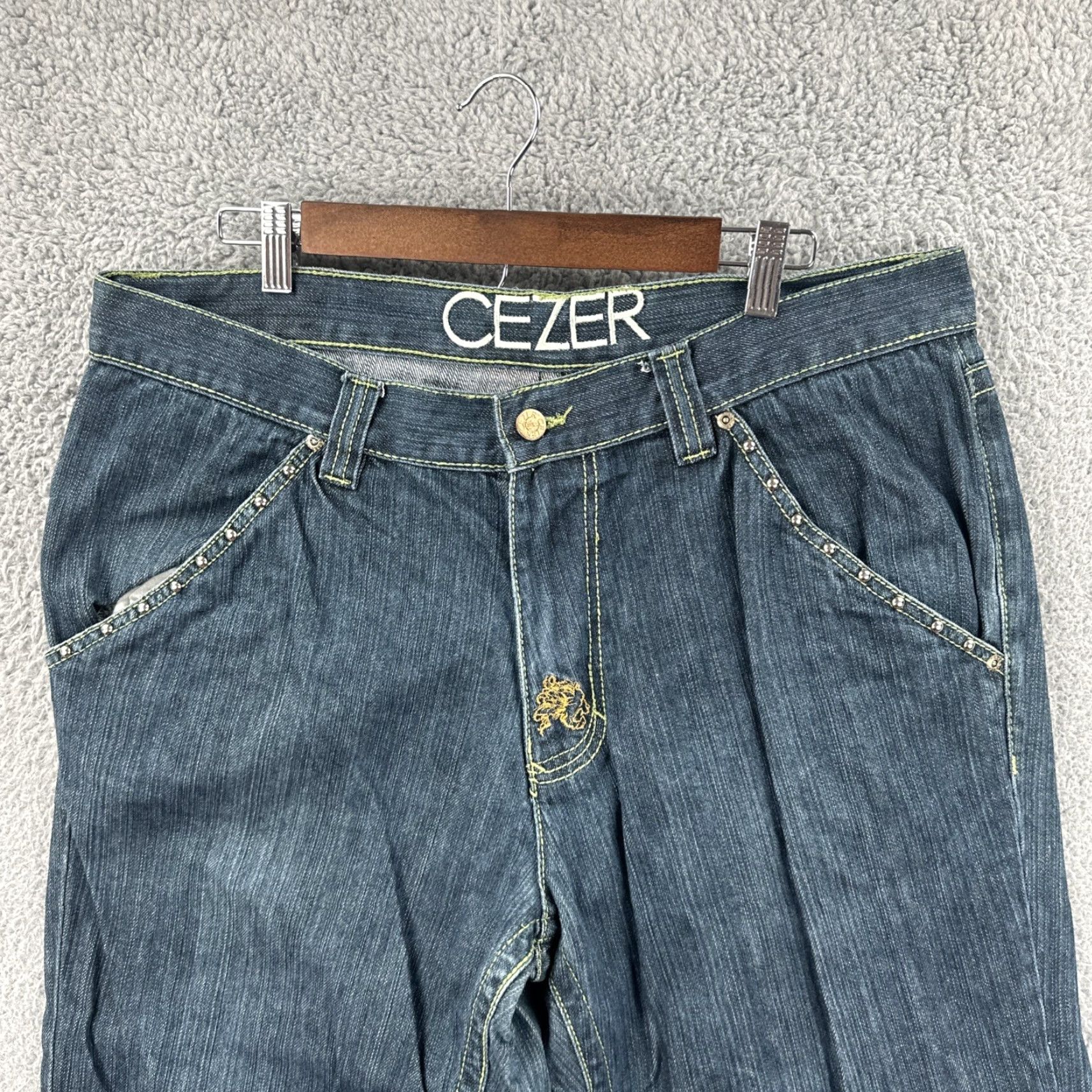 Denime VINTAGE Cezer Mend Denim Jeans Shirt? Size US 38 / EU 54 - 5 Thumbnail
