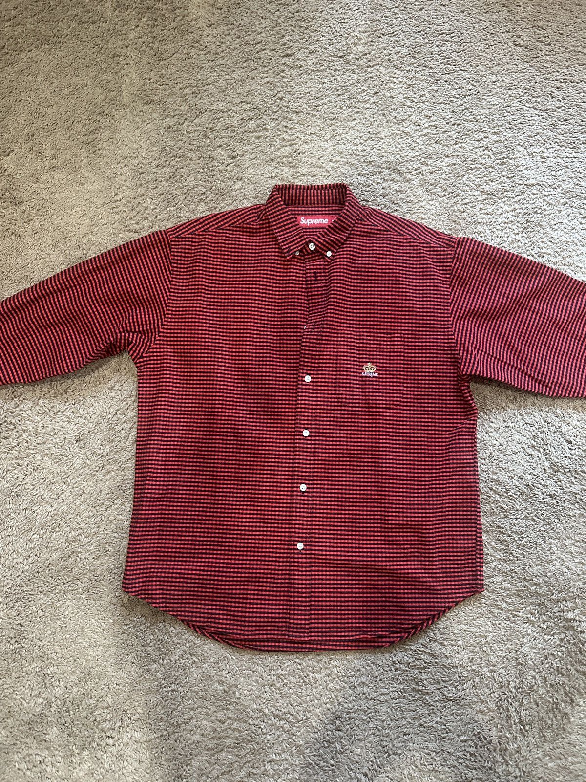 Supreme Supreme Flannel 24 Red Squared Size US M / EU 48-50 / 2 - 3 Thumbnail