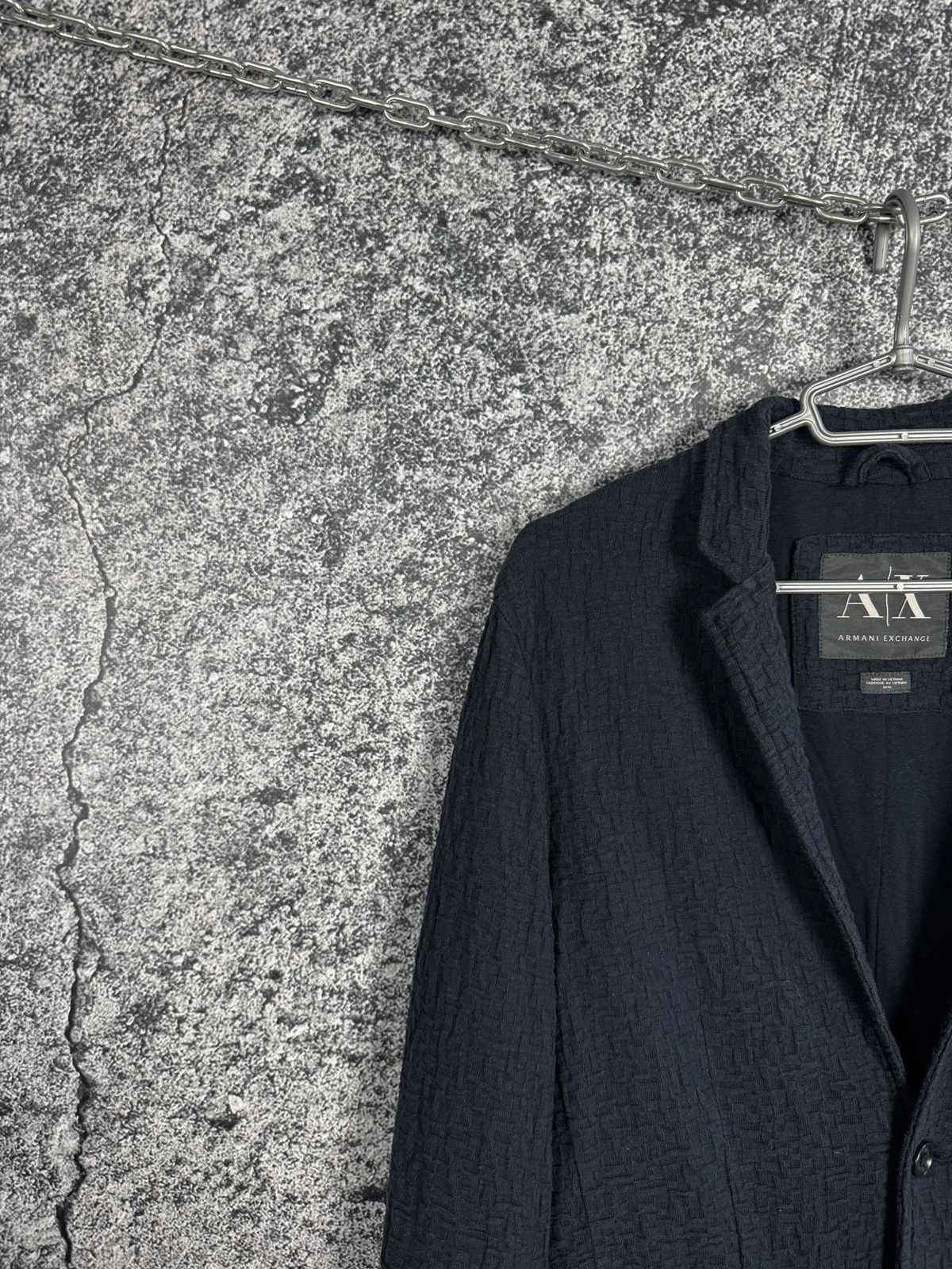 Armani Exchange Men’s Armani Exchange Crinkle Textured Blazer Jacket Size M Size 42R - 3 Thumbnail