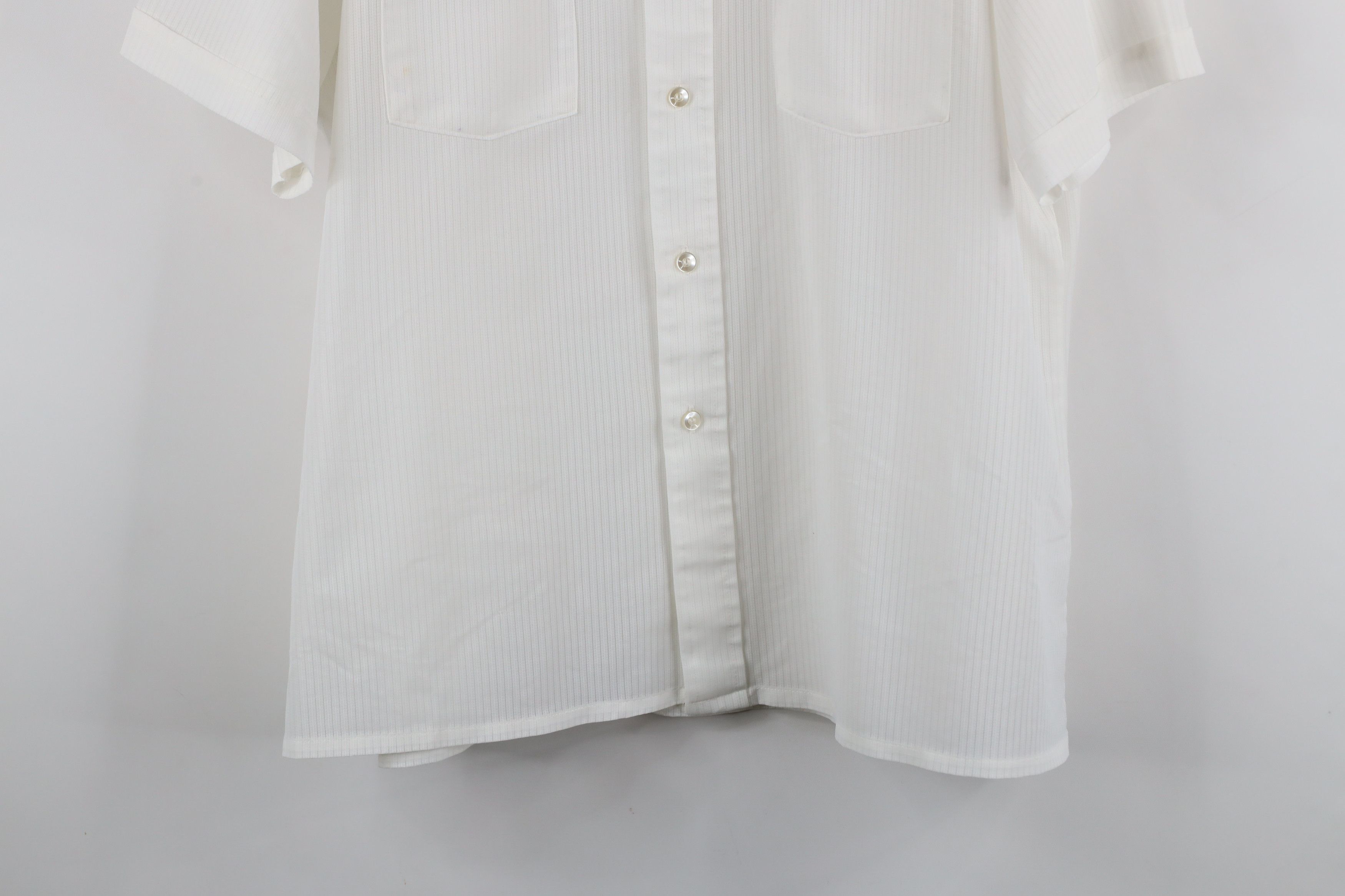 Vintage Vintage 70s Streetwear Sheer Short Sleeve Button Shirt Size US XL / EU 56 / 4 - 3 Thumbnail