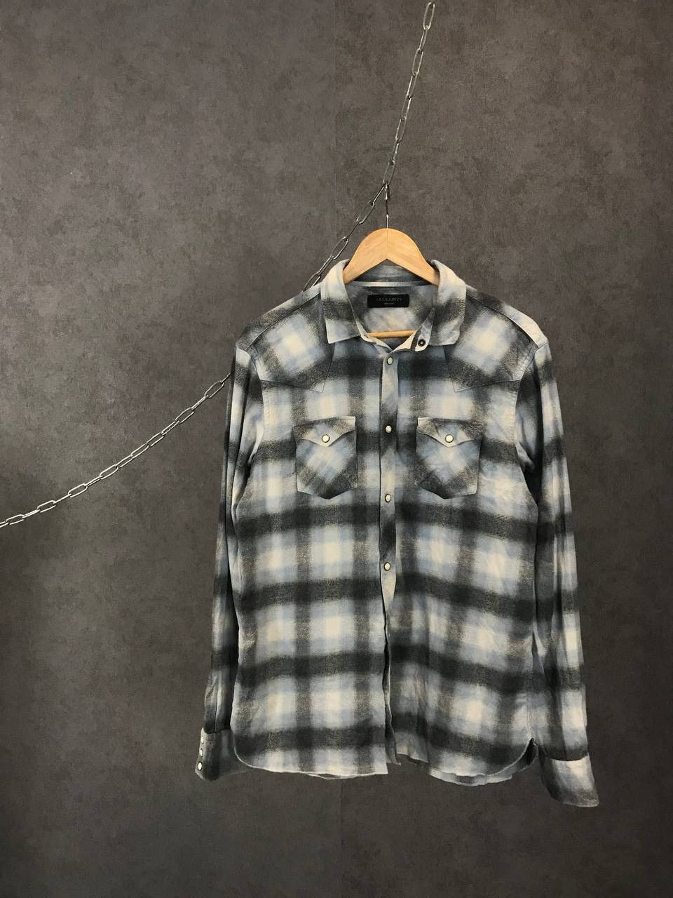Allsaints Allsaints designer flannel shirt Size US M / EU 48-50 / 2 - 1 Thumbnail
