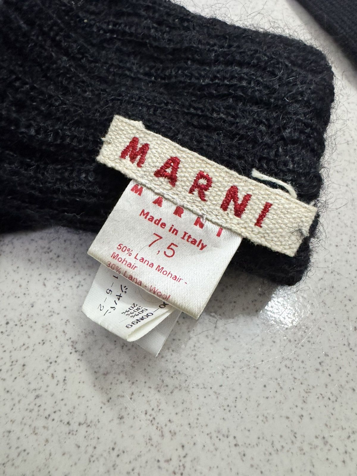 Marni MARNI KNITTED 100% MOHAIR WOOL GLOVES Size ONE SIZE - 4 Thumbnail