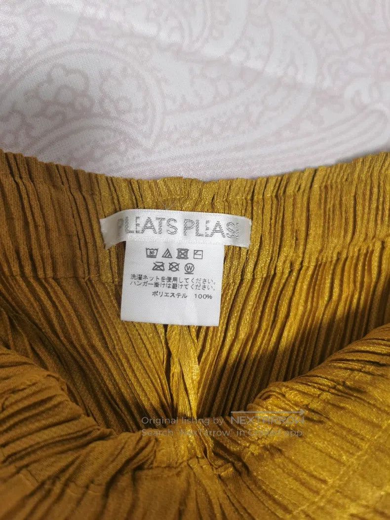 Issey Miyake Issey Miyake Yellow Pants Size 26" / US 2 / IT 38 - 6 Thumbnail