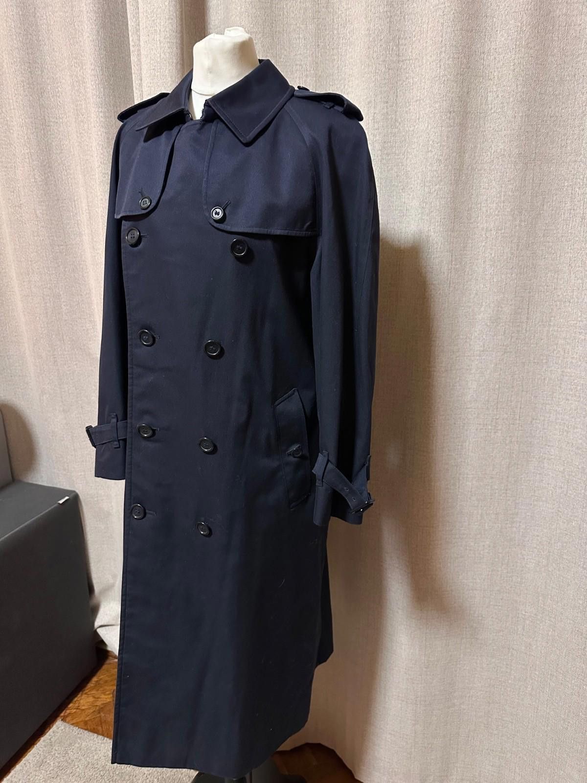 Burberry Burberry Double Breasted Novacheck Navy Trench Coat 164cm Size XL / US 12-14 / IT 48-50 - 4 Thumbnail