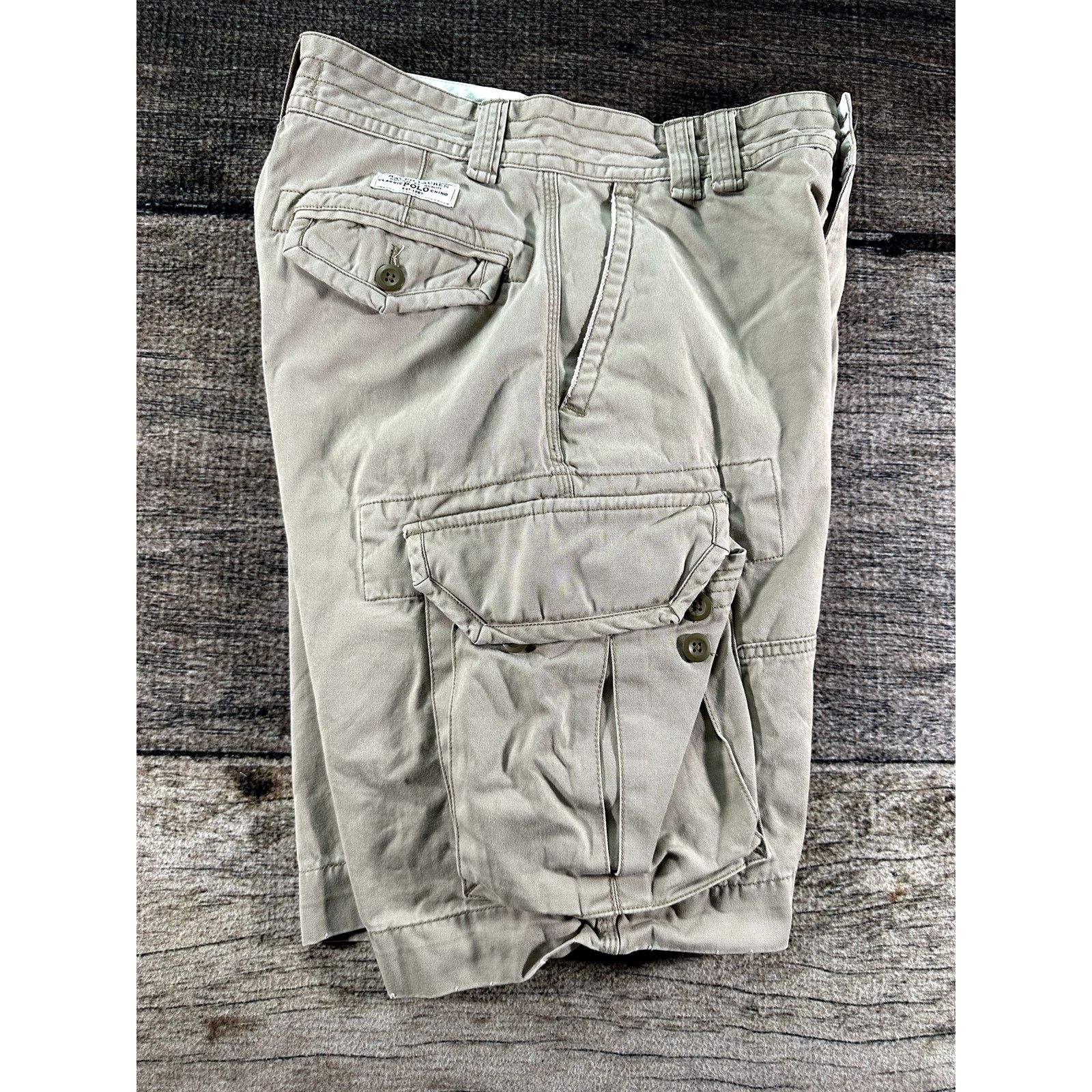 Polo Ralph Lauren Polo Ralph Lauren Men's Tan Chino Cargo Shorts Size 30 x 10 Size US 30 / EU 46 - 4 Thumbnail