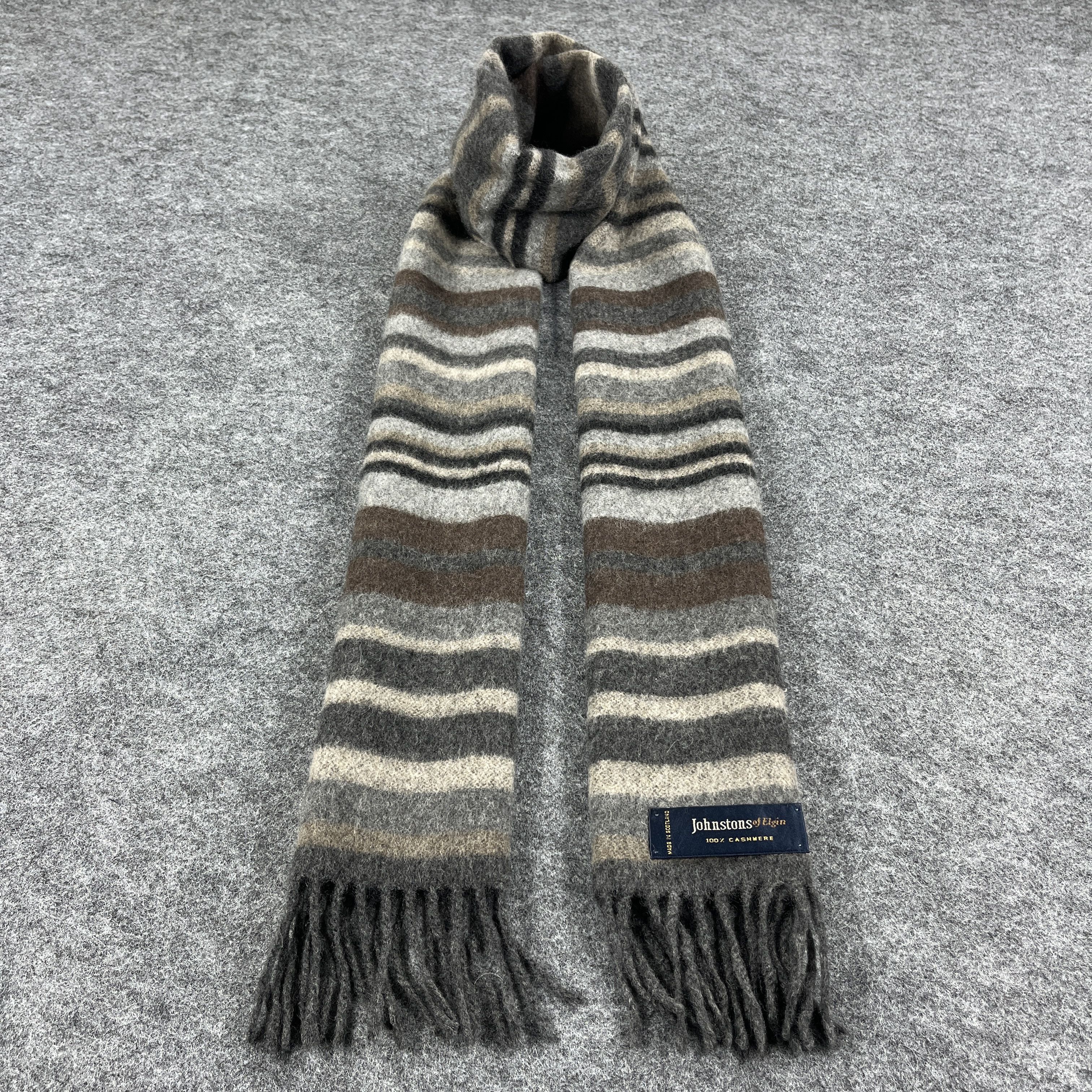 Johnstons Of Elgin × Vintage Johnstons Of Elgin Scarf / Muffler / Neckwear T1062 Size ONE SIZE - 1 Thumbnail