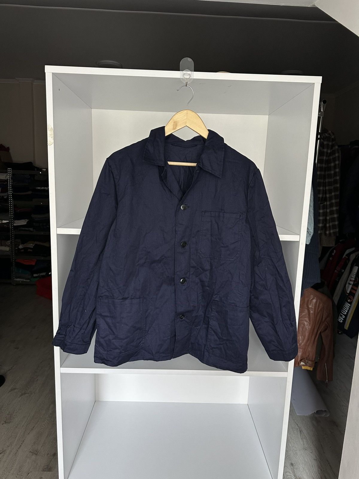 Other Vintage 1970s German Chore Ligtweight Work Suit Pants&Jacket Size US M / EU 48-50 / 2 - 7 Thumbnail