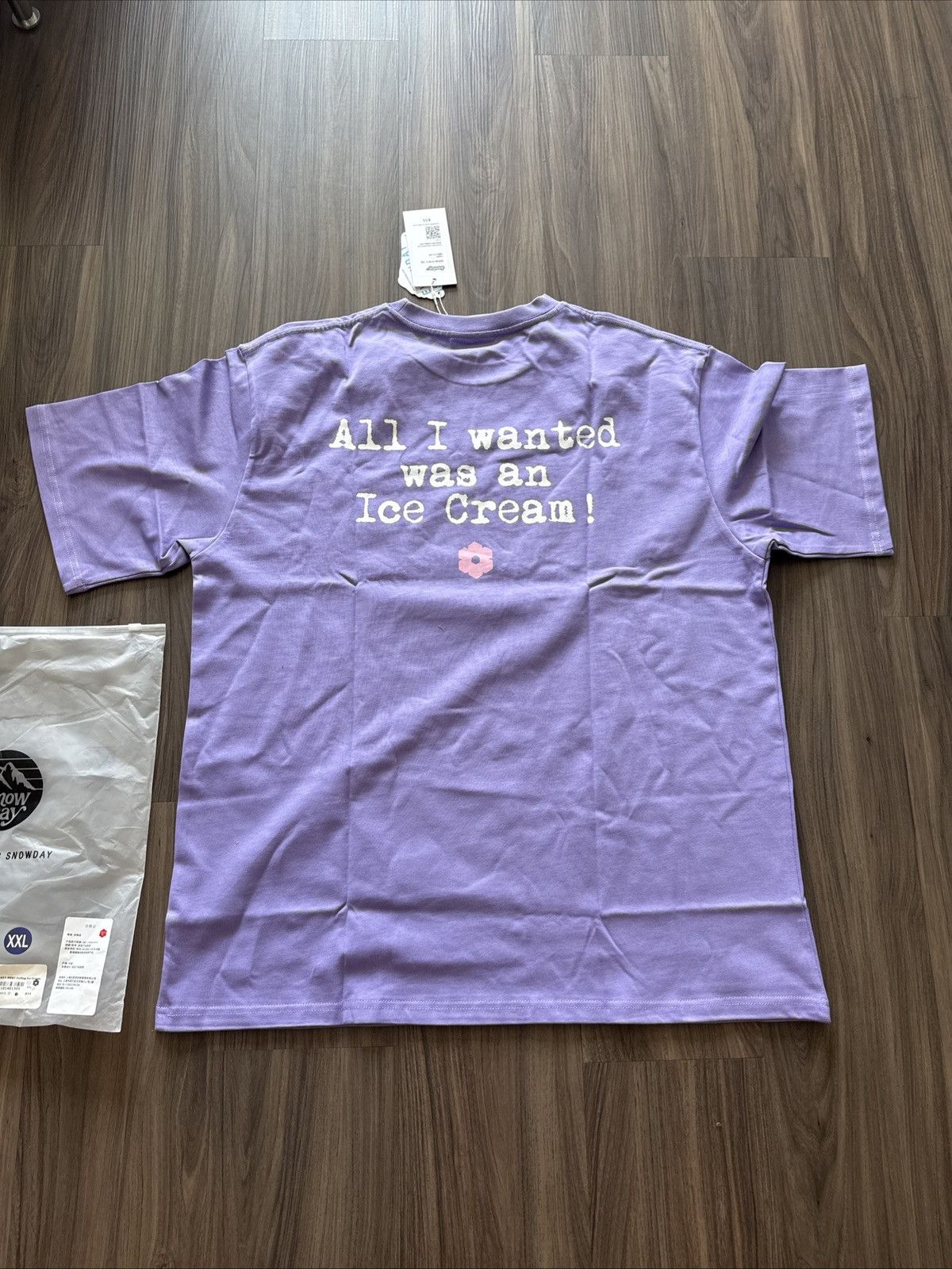 Icecream × Snowday Snowday Ice Cream Tee Purple XXL “Summer Most Hated Club” Size US XXL / EU 58 / 5 - 6 Thumbnail