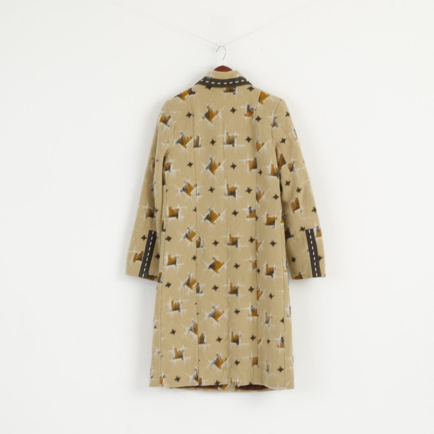 Vintage Classic Style Women S Coat Beige Vintage 1149 Size S / US 4 / IT 40 - 9 Thumbnail