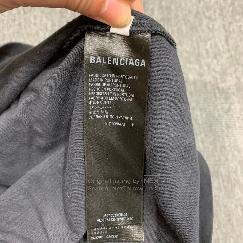 Balenciaga Balenciaga Black 3B Short Sleeve Size US S / EU 44-46 / 1 - 7 Thumbnail