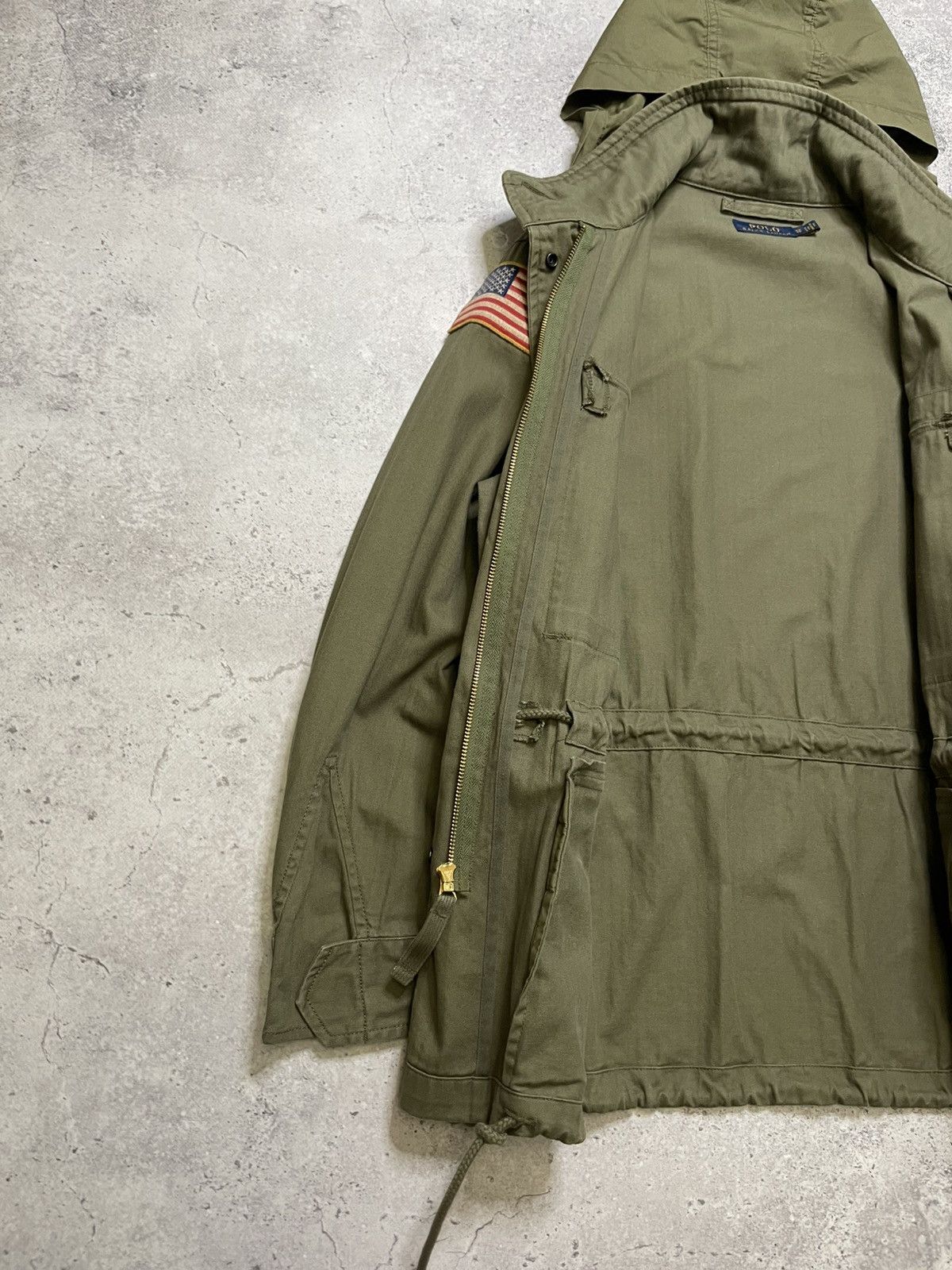 Polo Ralph Lauren × Vintage Polo Ralph Lauren Military Army Herringbone Cotton Jacket Size US M / EU 48-50 / 2 - 9 Thumbnail