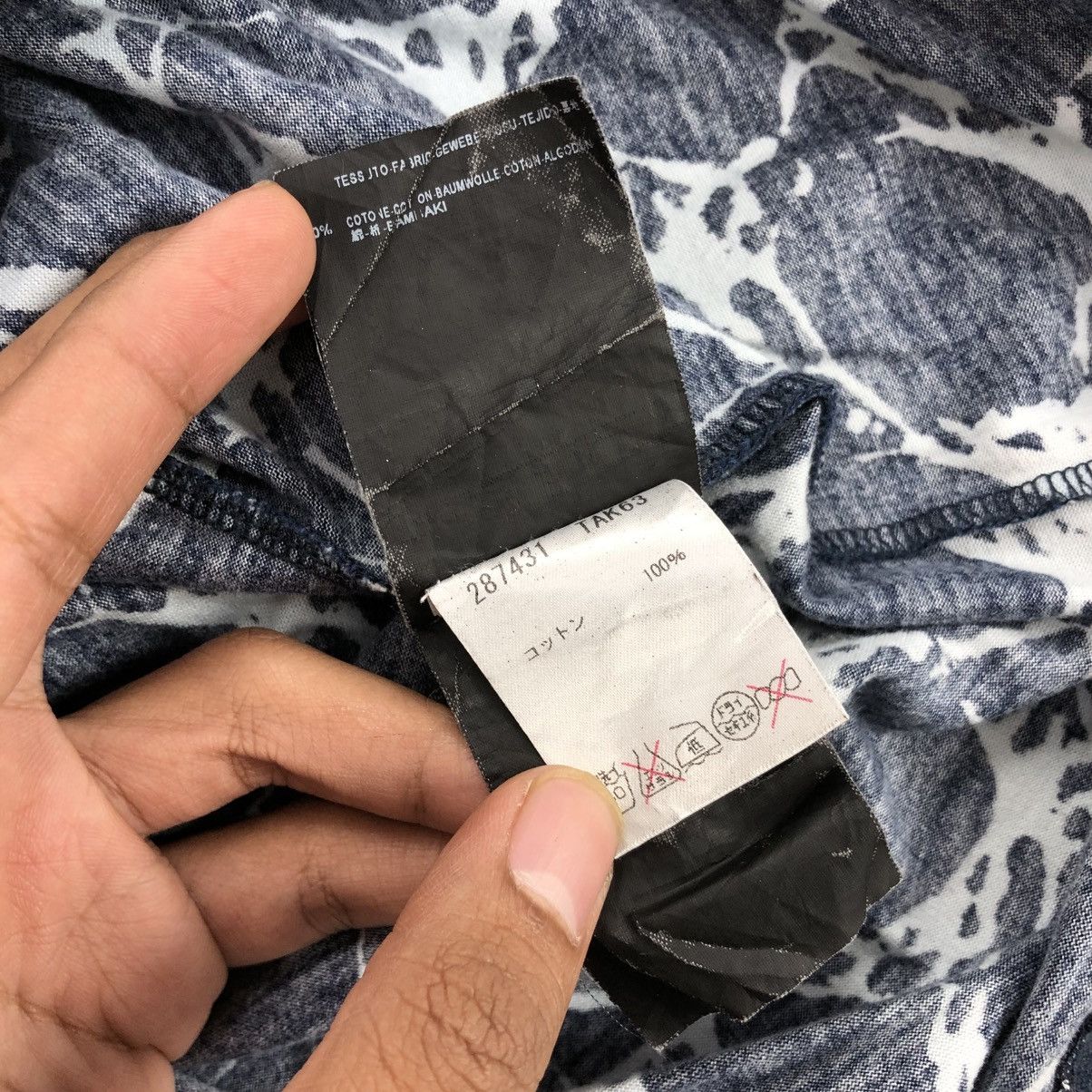 Balenciaga 🇵🇹 SS12 Balenciaga Paris Cracked Cotton Tshirt Size US XS / EU 42 / 0 - 9 Thumbnail