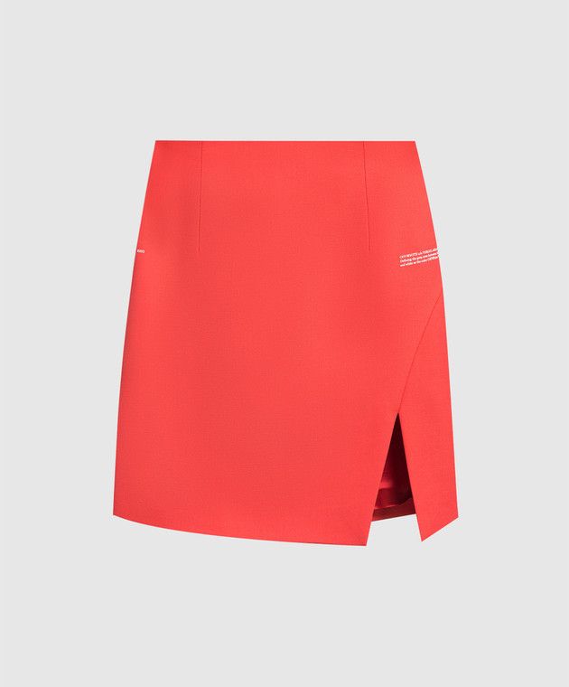 Off-White o1y1225 Mini Skirt in Coral Size 26" / US 2 / IT 38 - 1 Thumbnail