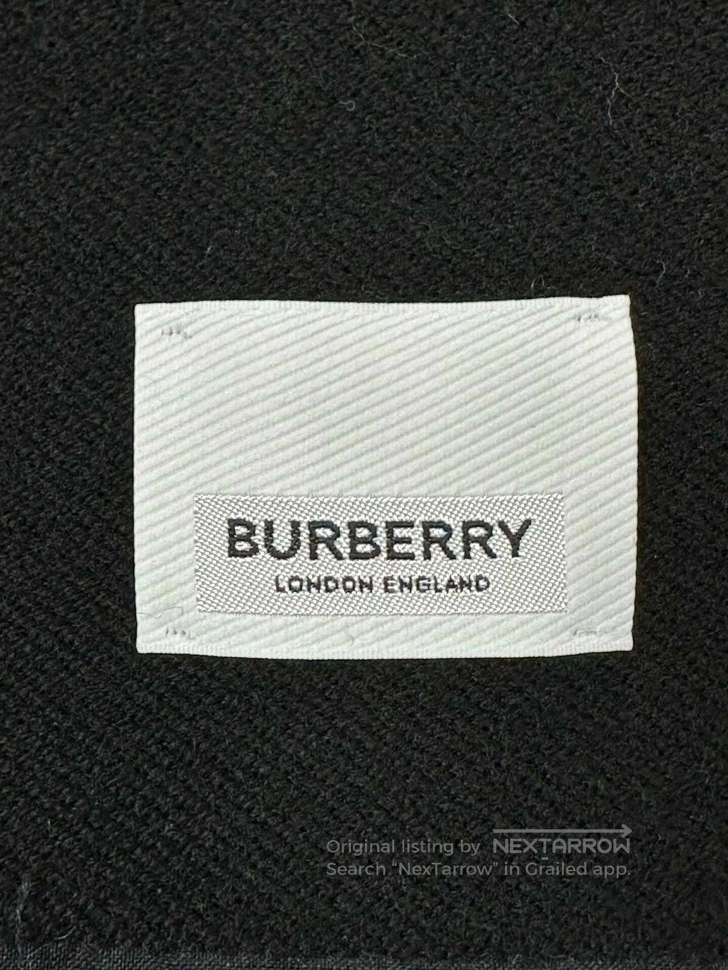 Burberry Burberry Classic Color Blocked Letter Logo Wool Fringe Sca Size ONE SIZE - 5 Thumbnail