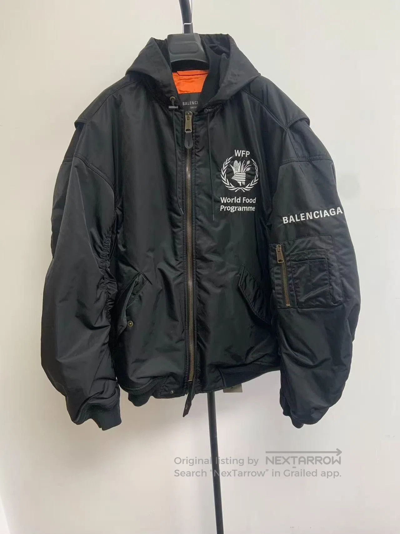 Balenciaga Balenciaga Logo Print Hooded Zip Jacket. Size US M / EU 48-50 / 2 - 1 Thumbnail