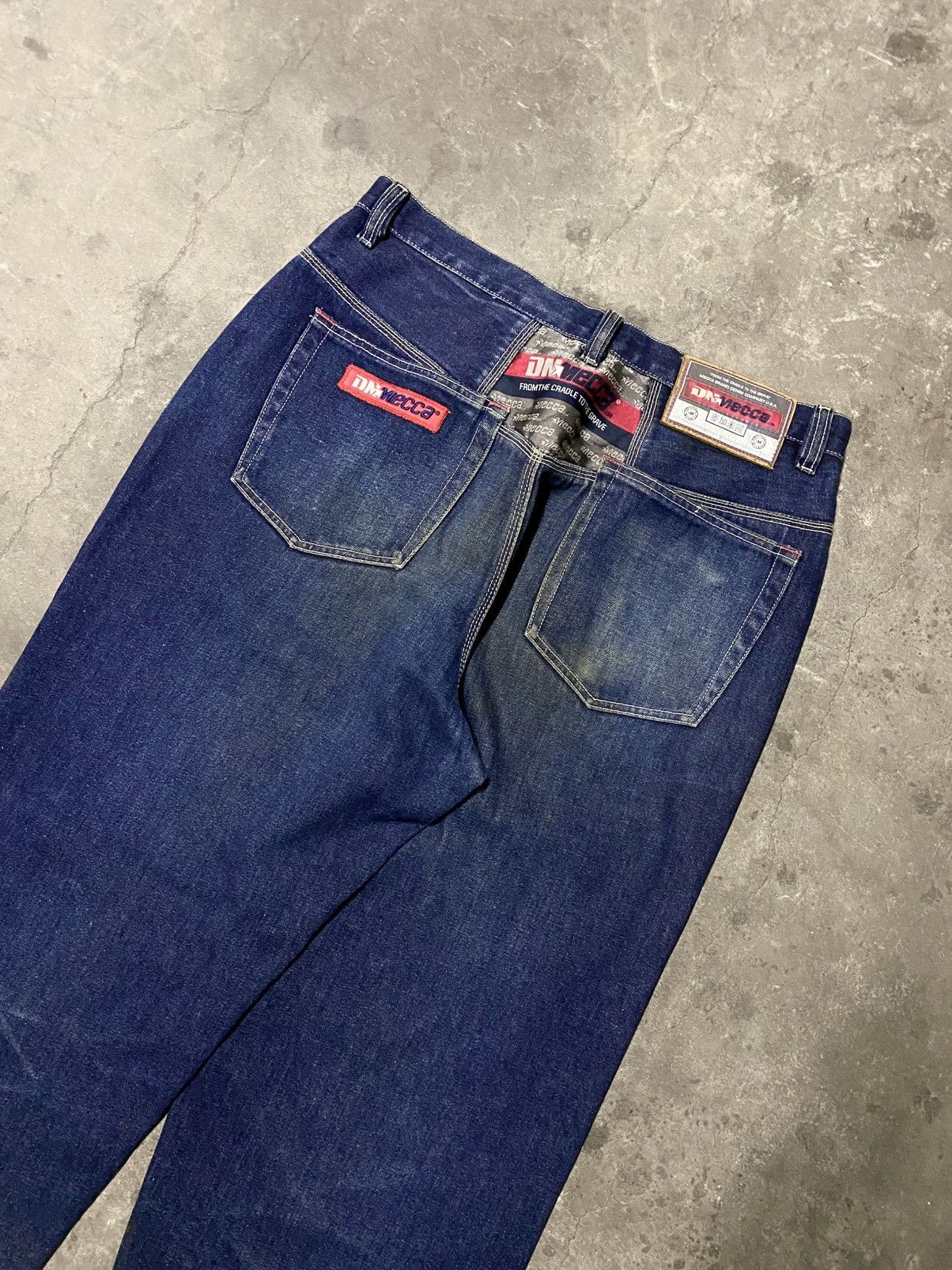 Mecca Vintage 90s MECCA USA Baggy Denim Y2K Skate Pants Size US 36 / EU 52 - 4 Thumbnail