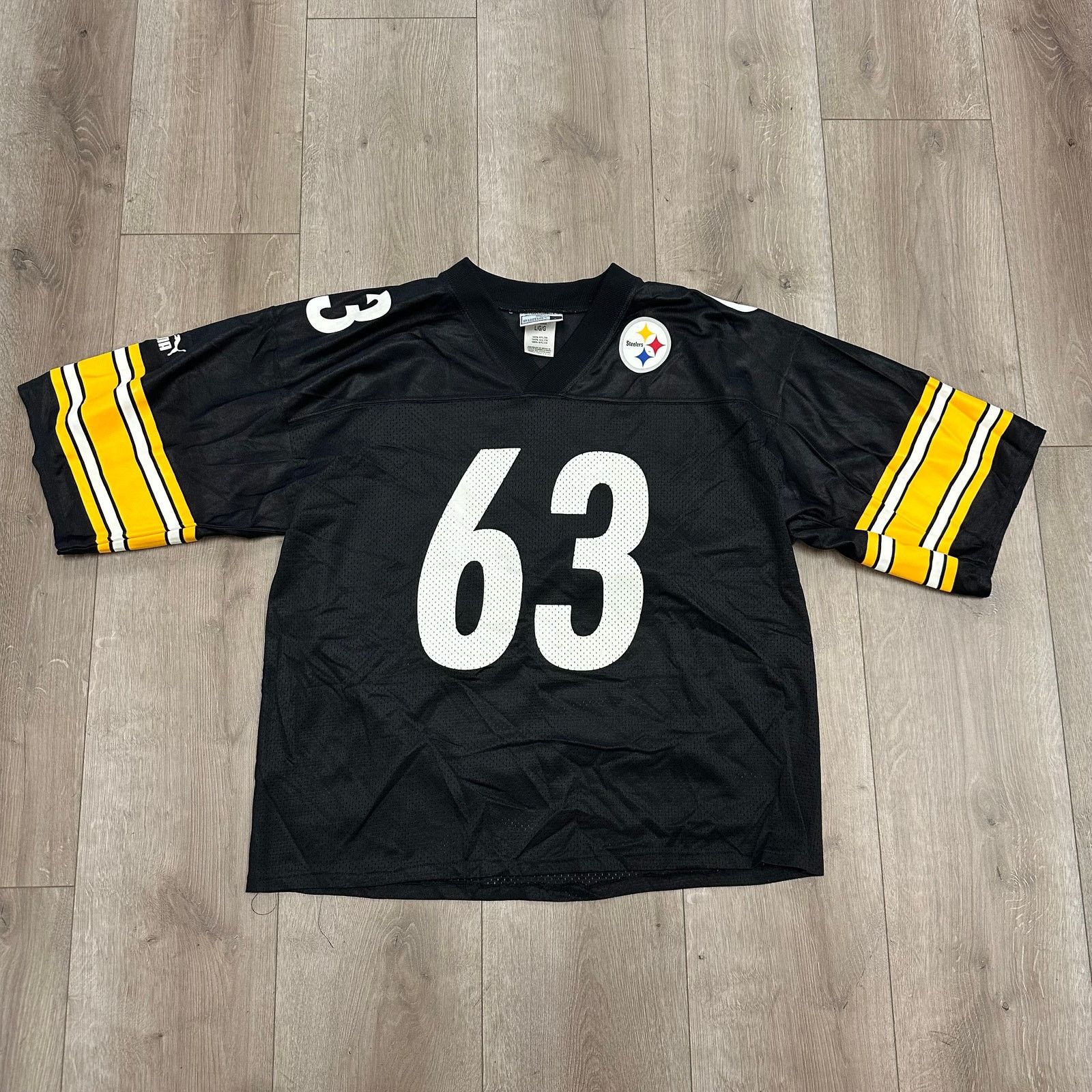 Puma vintage puma Pittsburgh Steelers Dermontti Dawson #63 jersey Size US L / EU 52-54 / 3 - 1 Thumbnail