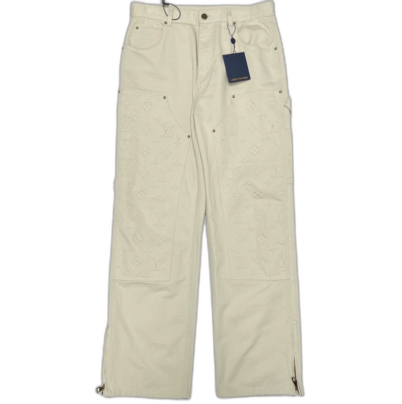 Louis Vuitton Louis Vuitton 23FW Embroidered Zip Jeans - dmc Size 28" / US 6 / IT 42 - 1 Thumbnail