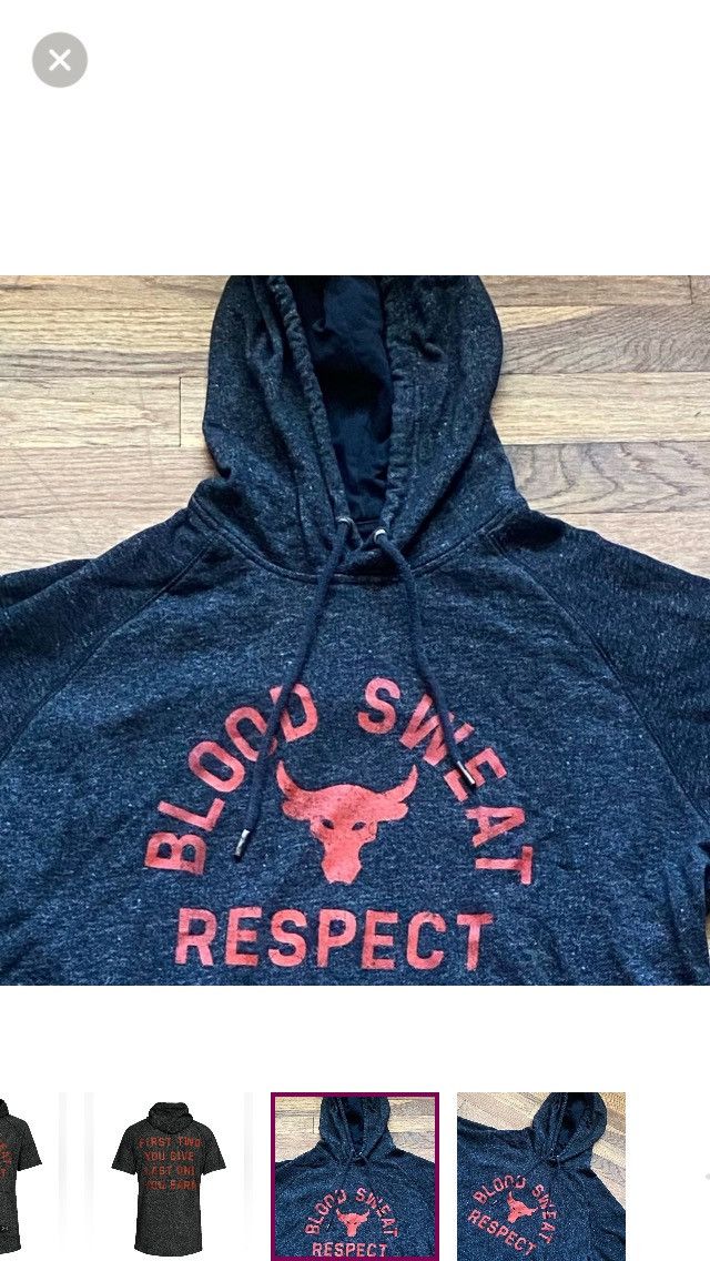 Under Armour Under Armour X UA Project Rock Blood Sweat Respect Hoodie XL Size US XL / EU 56 / 4 - 3 Thumbnail