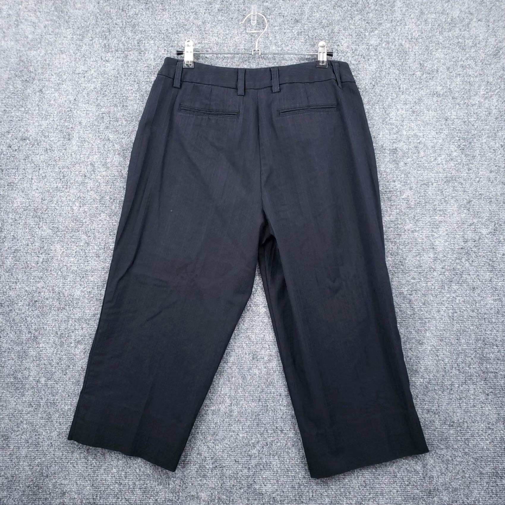 Talbots Talbots Pants Womens 8P Black Capri Mid-Rise Straight Relaxed Fit Stretch Pockets Size 30" / US 8 / IT 44 - 2 Thumbnail