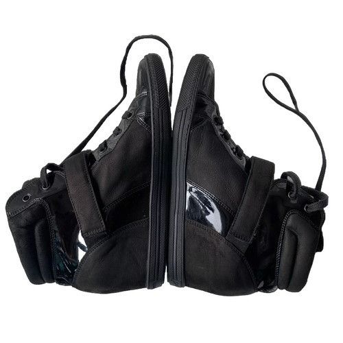 Other Paul Green Leather Sneakers Boots Women's Size 7 Black Lace Size US 7 / IT 37 - 1 Thumbnail