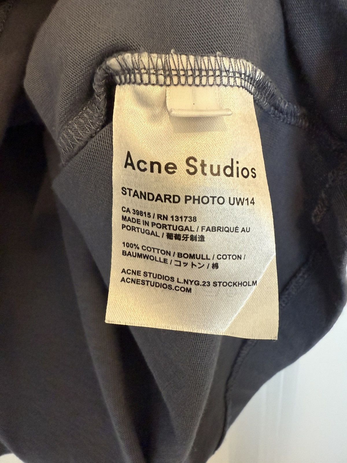 Acne Studios You First Tee Size US L / EU 52-54 / 3 - 7 Thumbnail