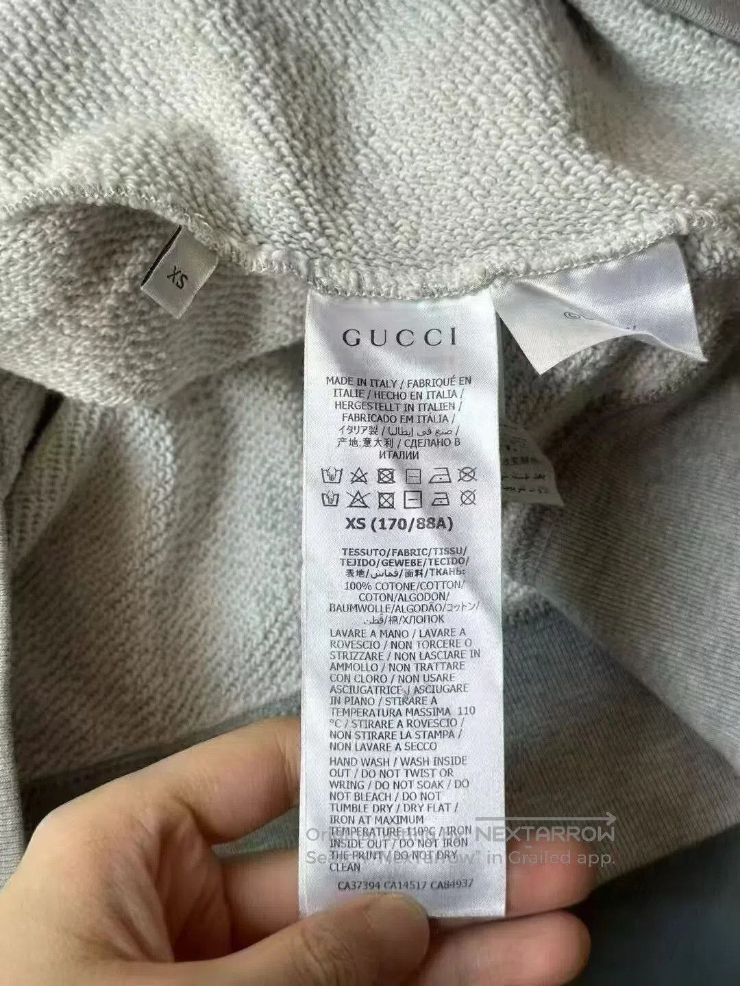 Gucci Gucci Gray Mickey Print Hoodie. Size XS / US 0-2 / IT 36-38 - 4 Thumbnail
