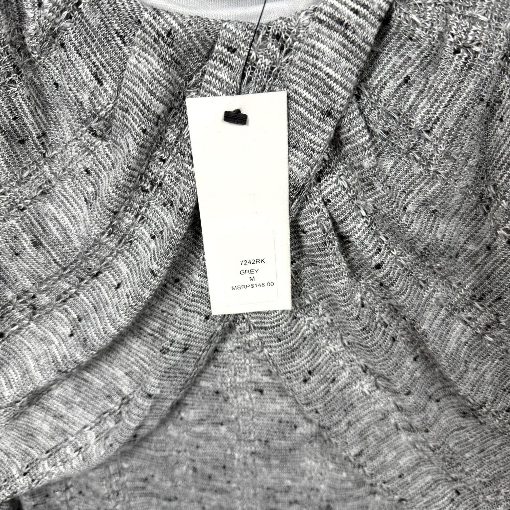 Vintage W118 by Walter Baker Tank Dress M Gray Knit Ruched Overlay Sleeveless Mini Lined Spring Summer USA Womens Streetwear Dress Size M / US 6-8 / IT 42-44 - 5 Thumbnail