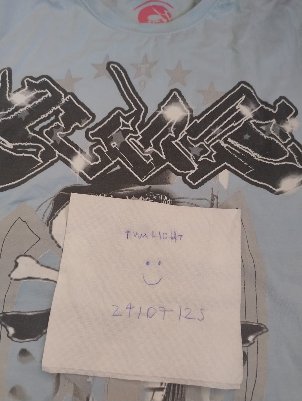 Drain Gang × Sad Boys Drain Gang Bladee Blue Virus Tee RARE Size US M / EU 48-50 / 2 - 4 Thumbnail
