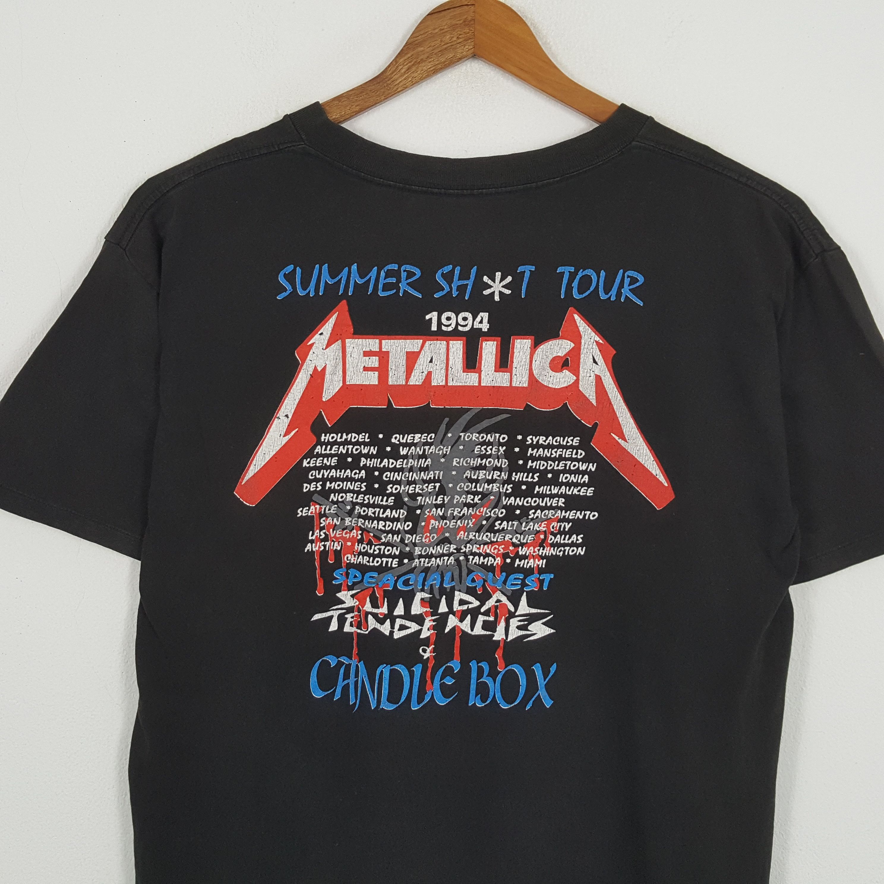 Band Tees × Metallica × Vintage Vintage 90s METALLICA American Heavy Metal Band Pushead Tees Size US XXL / EU 58 / 5 - 4 Thumbnail