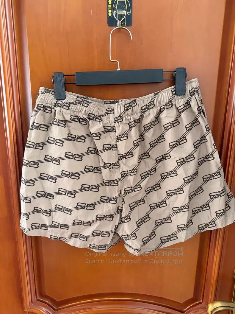 Balenciaga Balenciaga All-Over Logo Shorts Size US 38 / EU 54 - 2 Thumbnail