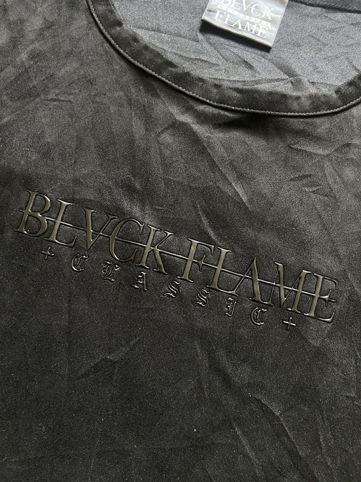 14th Addiction × If Six Was Nine 200’s Black Flame Seditionaries Skull Sleeveless Tshirt Size US L / EU 52-54 / 3 - 7 Thumbnail