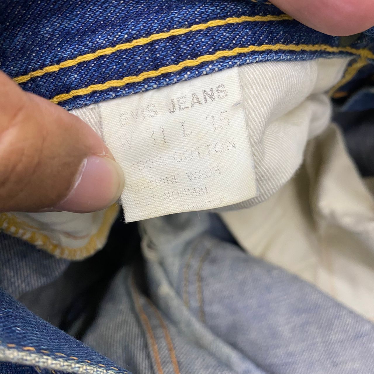 Evisu 💥Best Offer💥Vintage Evis Cowboy Selvegde Distressed Denim Size US 31 - 19 Thumbnail