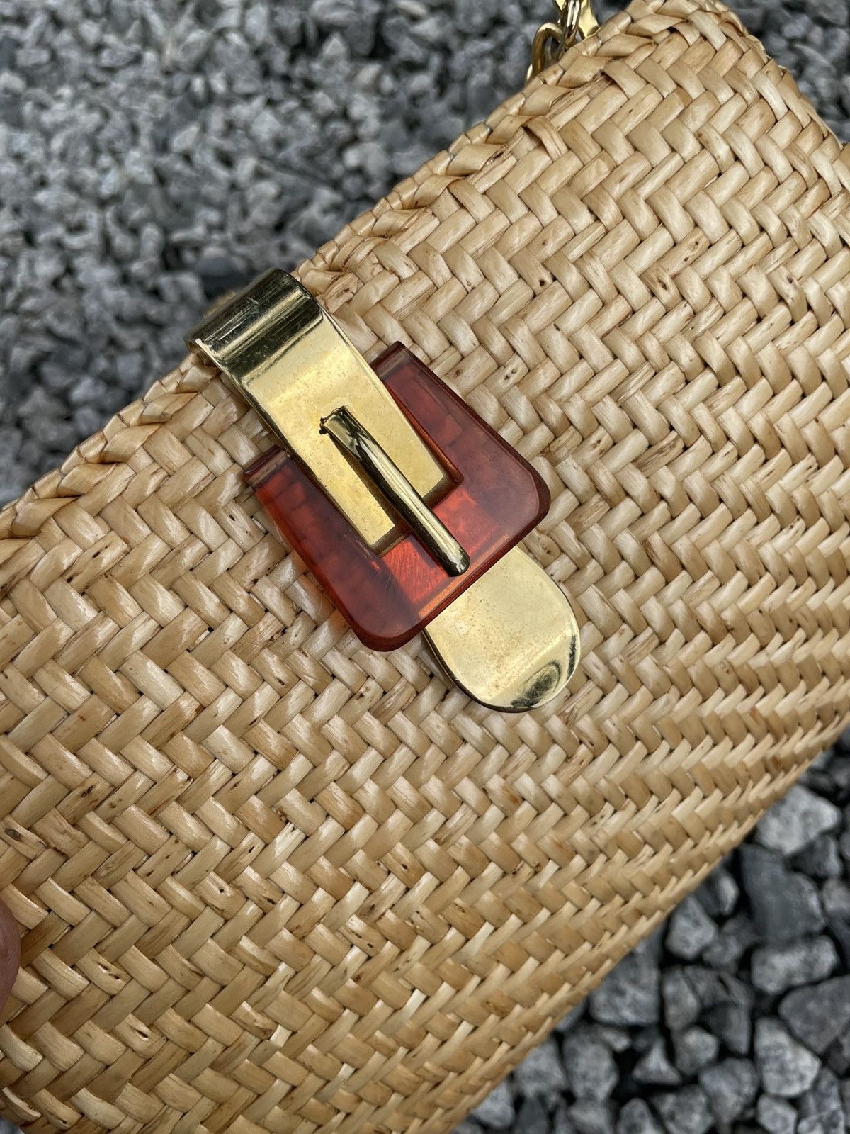 Vintage Rattan Woven Chain Shoulder/Crossbody Bag Size ONE SIZE - 9 Thumbnail