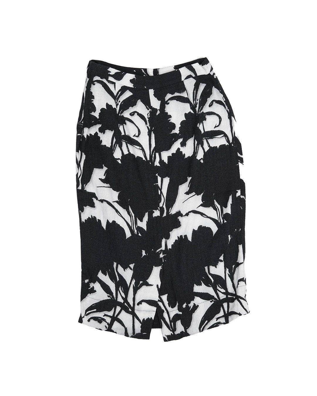Prada Prada S/S2001 Floral Linen Skirt Size 26" / US 2 / IT 38 - 4 Thumbnail