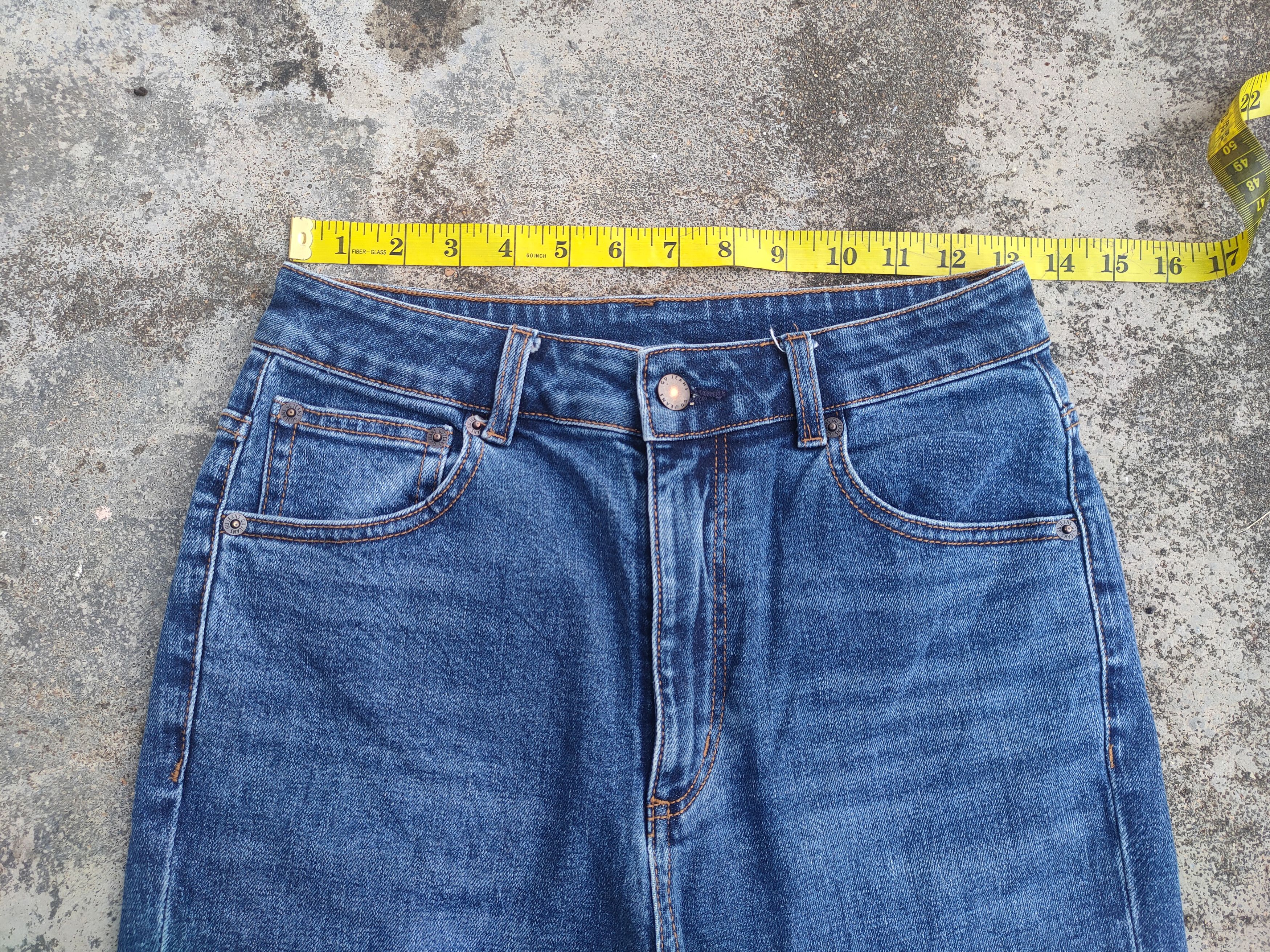 GU FLARE VINTAGE GU BOOTCUT JEANS FADED DENIM PANTS Size US 27 - 6 Thumbnail