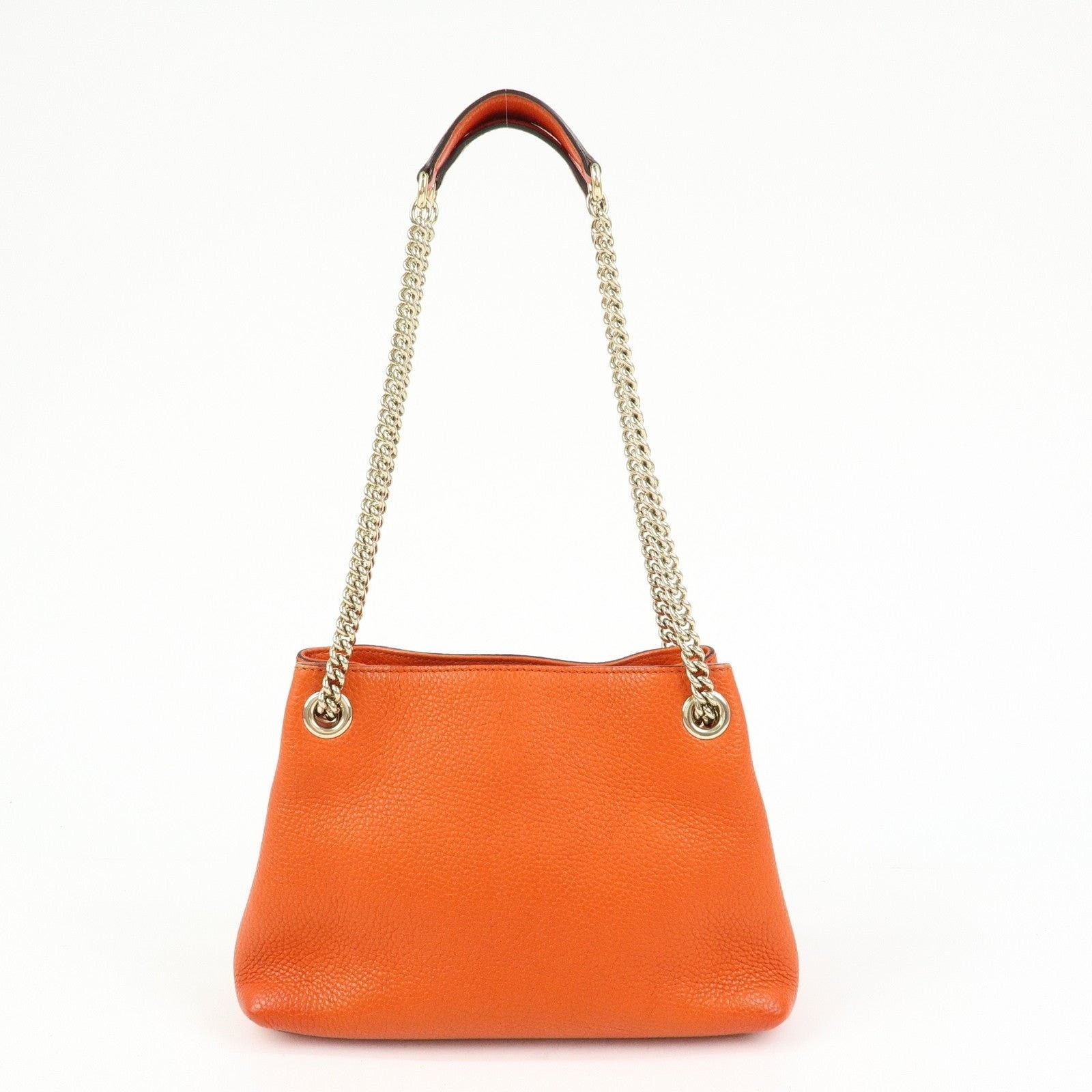 Gucci Gucci Soho Chain Shoulder Bag Calfskin Orange Size ONE SIZE - 2 Thumbnail