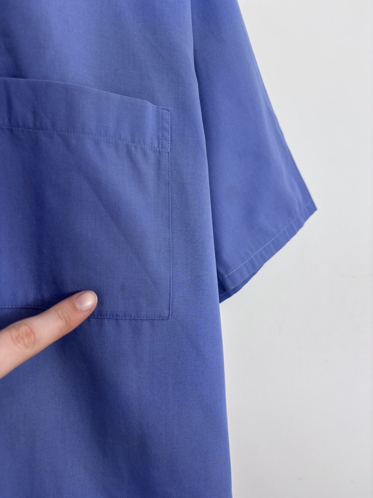Yves Saint Laurent Vintage Yves Saint Laurent Men’s Blue Short Sleeve Shirt Size US L / EU 52-54 / 3 - 4 Thumbnail