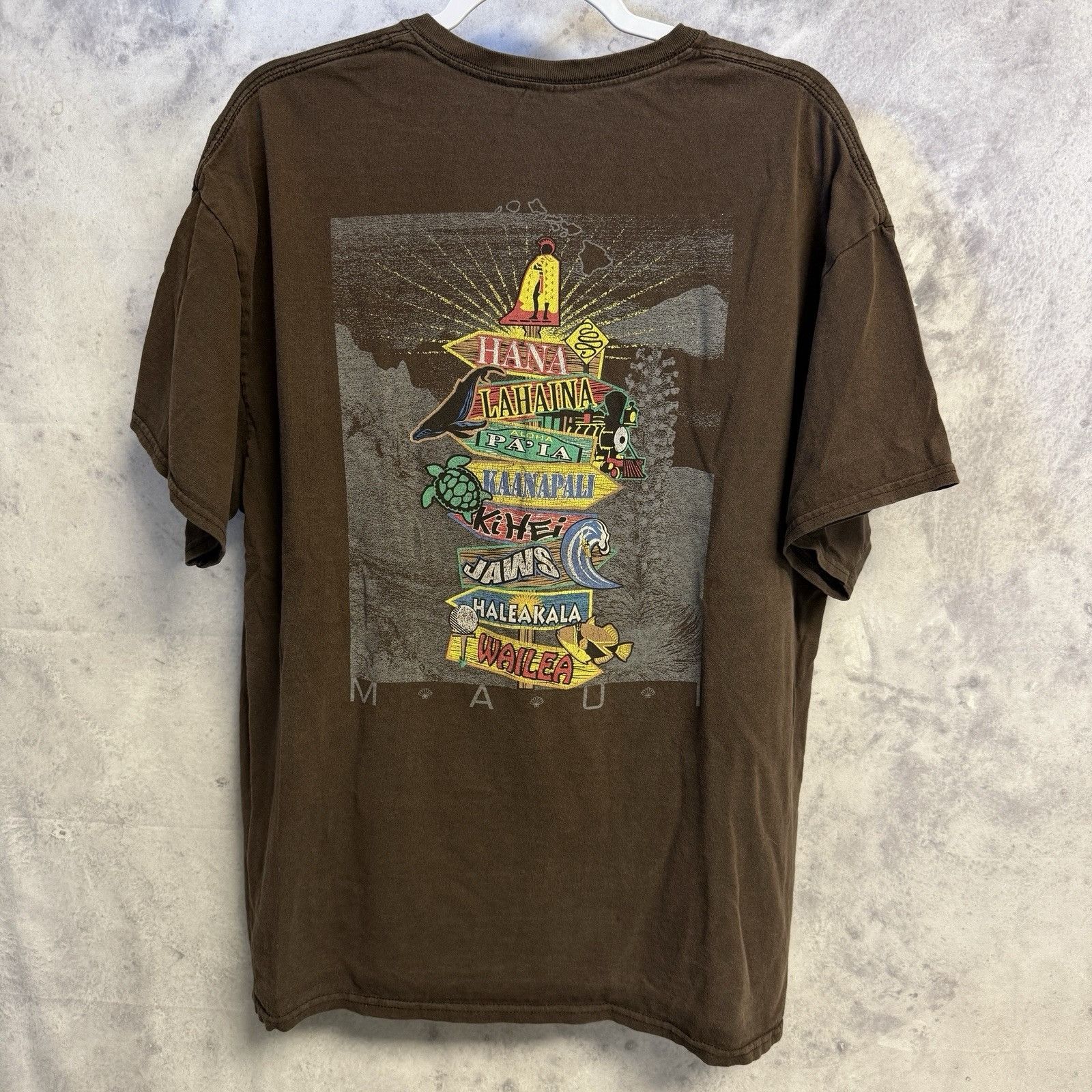 Vintage Vintage Maui Surf T Shirt Mens XL Y2K Surfing Beach Wailea H Size US XL / EU 56 / 4 - 1 Thumbnail
