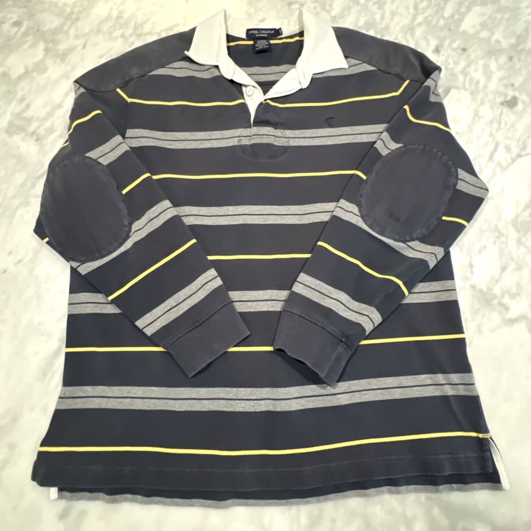 Cremieux VINTAGE Daniel Cremieux Rugby Shirt Men L Padded Long Sleeve Stripes USA Mens Size US L / EU 52-54 / 3 - 3 Thumbnail