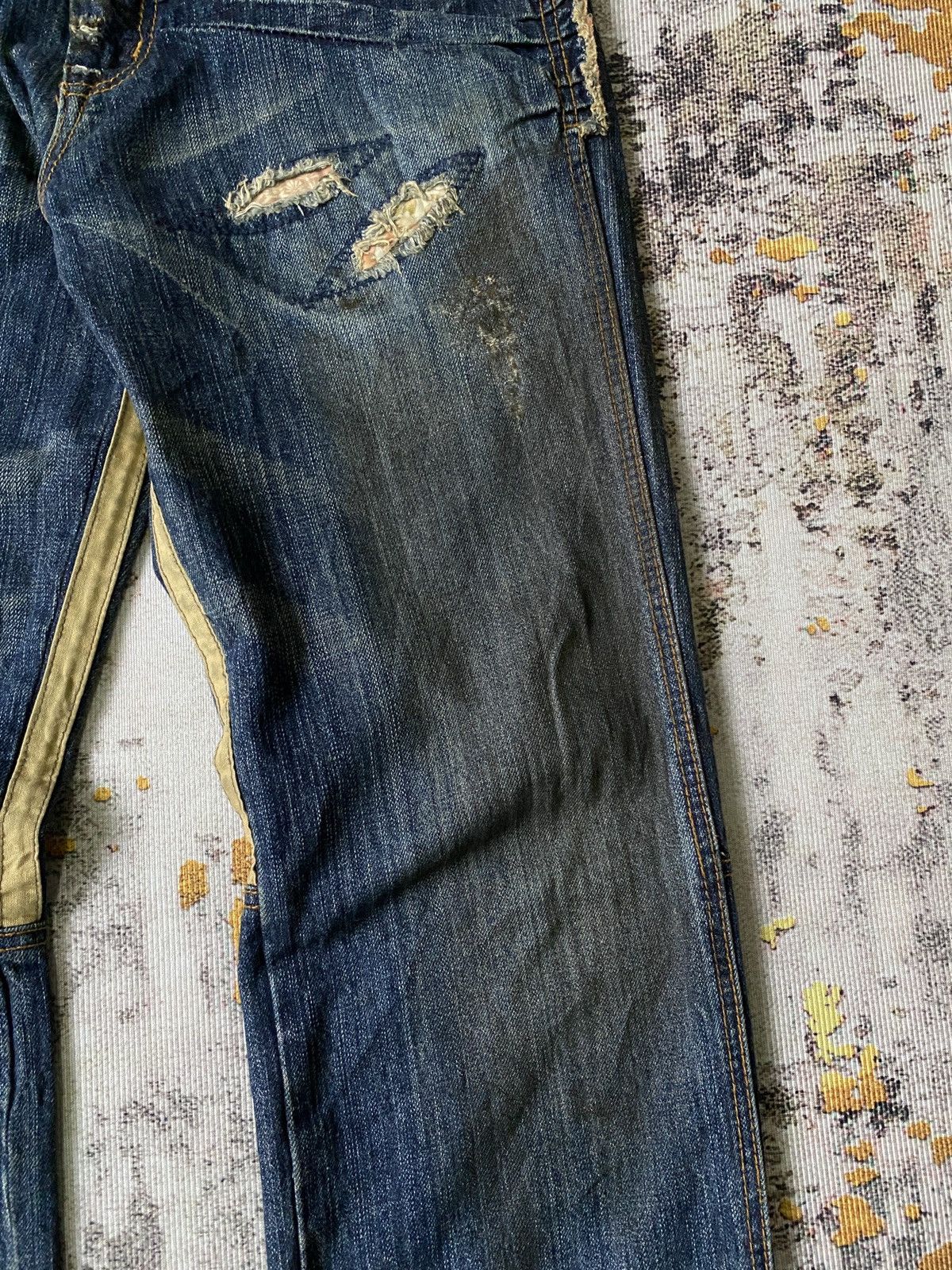 Japanese Brand PPFM Japan Distressed Denim Size US 31 - 7 Thumbnail